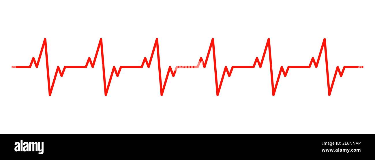 Heartbeat rhythm line icon. Cardiogram. Vector EPS 10 Stock Vector