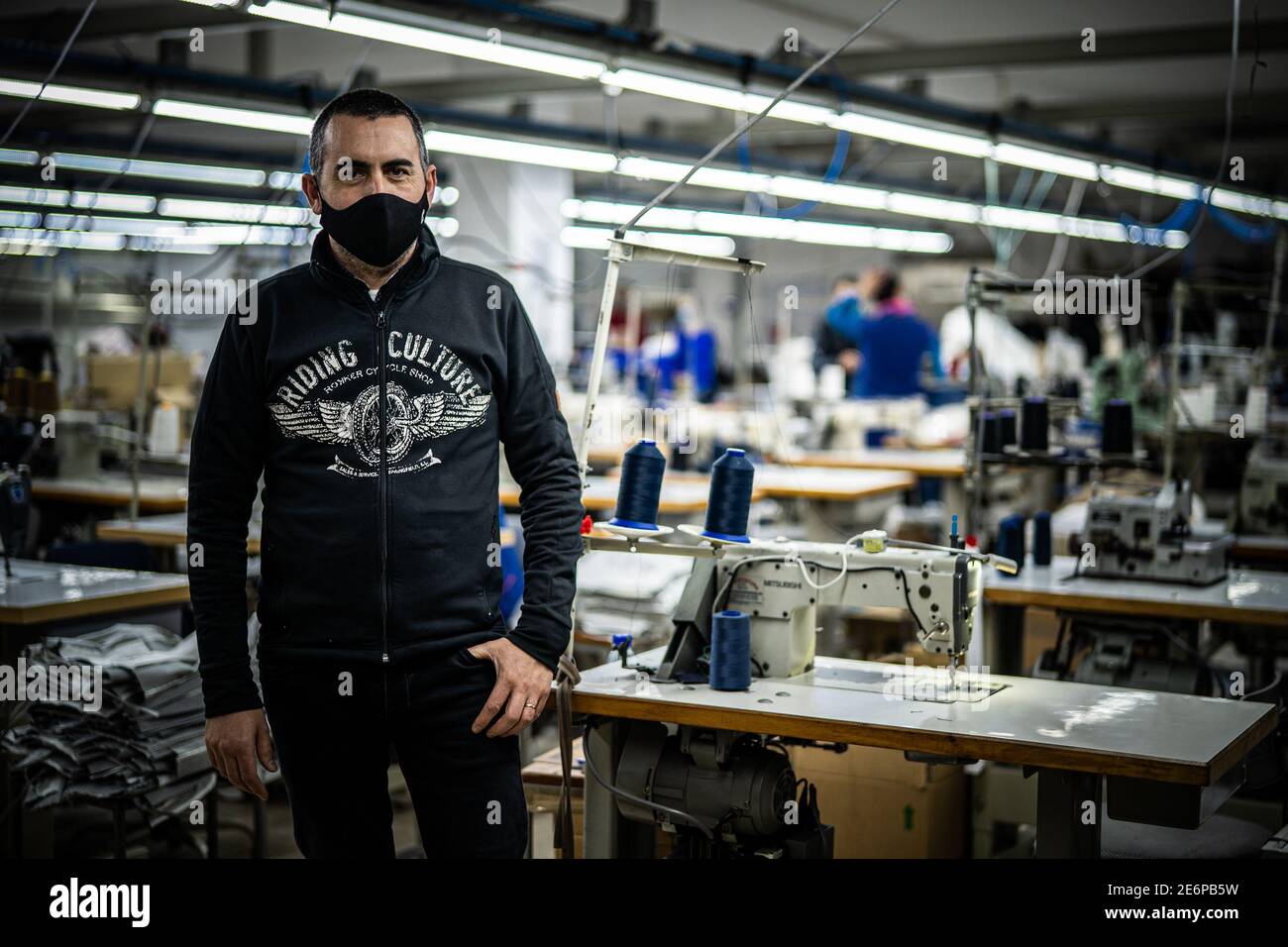 Barcelos, 01/29/2021 - Carlos Mandim, owner of the textile company  LionJeans (Gonçalo Delgado / Global Images/Sipa USA Stock Photo - Alamy