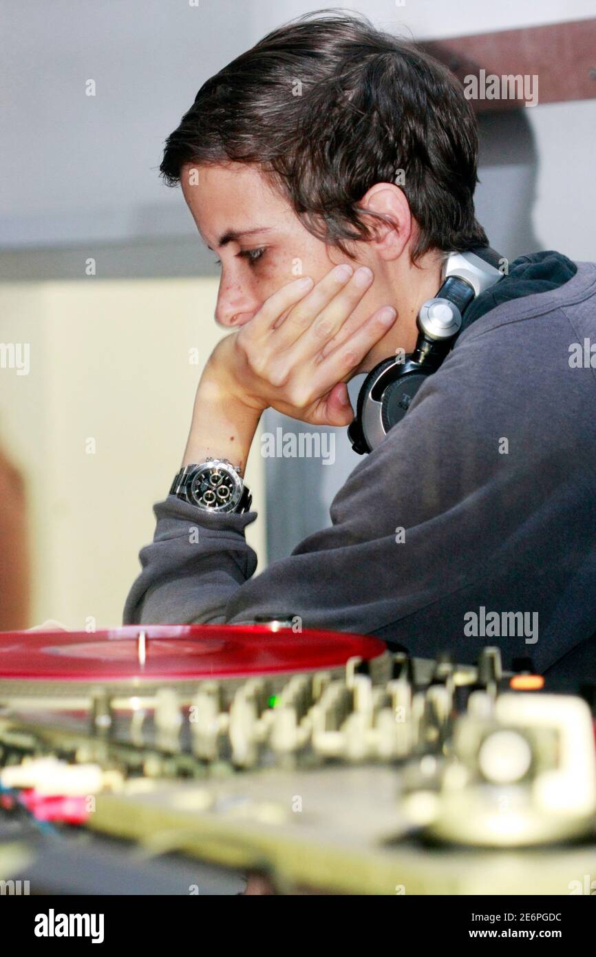 DJ Samantha Ronson performs during the Fuel Festival at the National