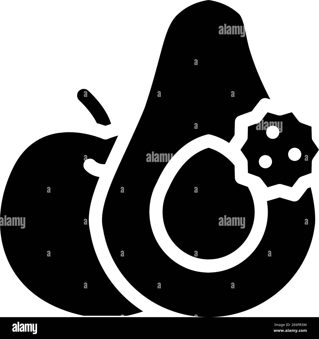fruits and vegetables allergy glyph icon vector illustration Stock Vector Image & Art Alamy
