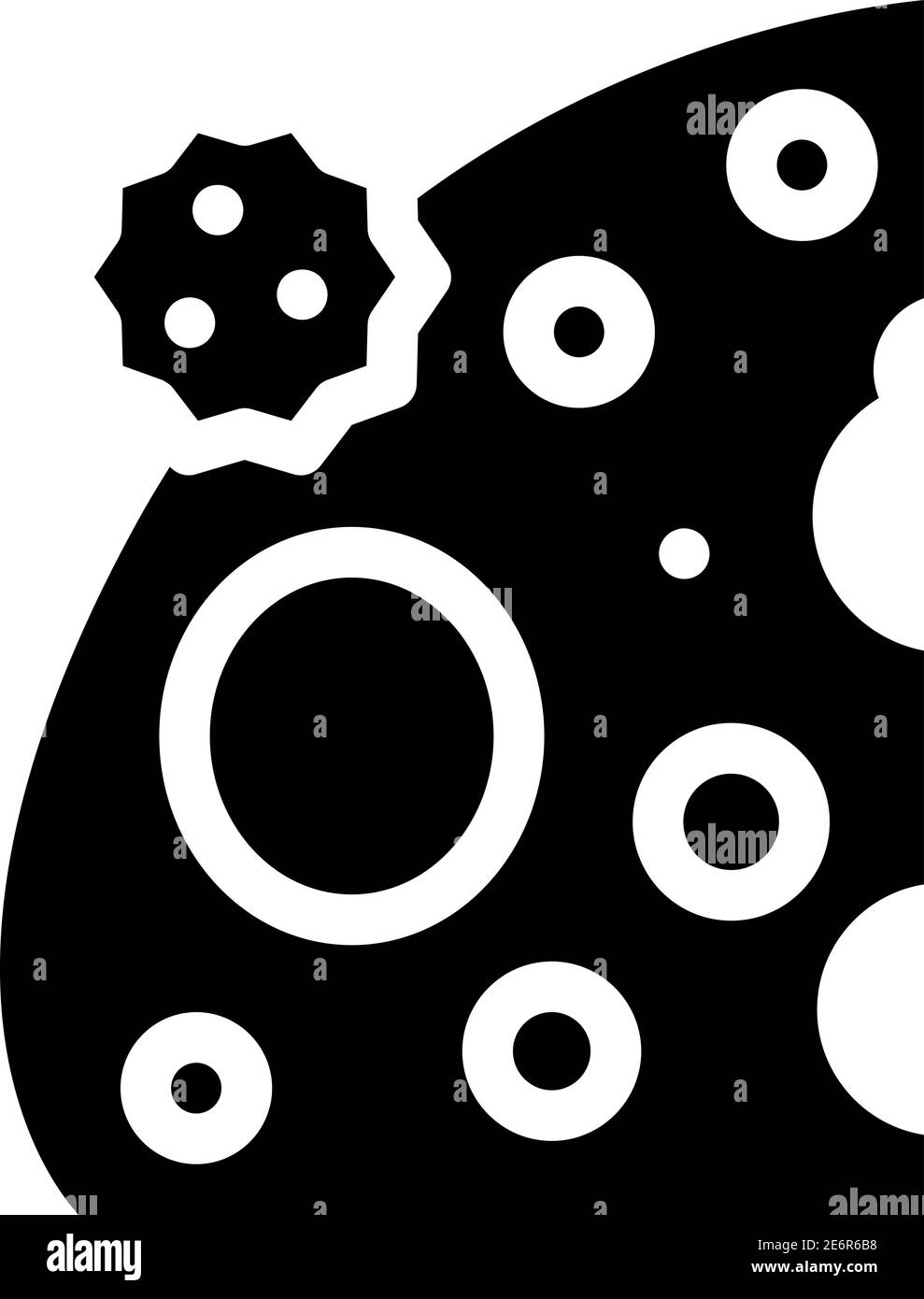 cheese dairy product allergy glyph icon vector illustration Stock