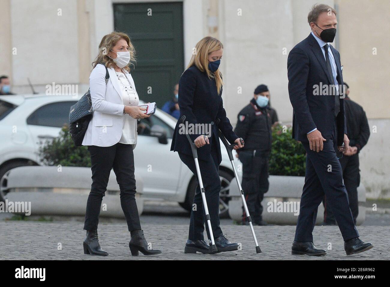 Rome, Italy. 29th Jan, 2021. Government crisis. Consultations at the