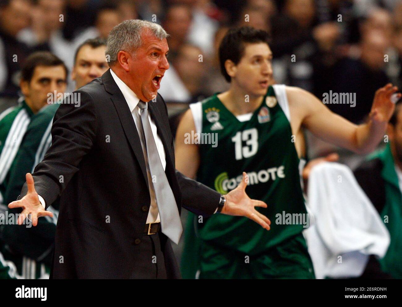 Zeljko obradovic coach panathinaikos basketball hi-res stock photography  and images - Alamy