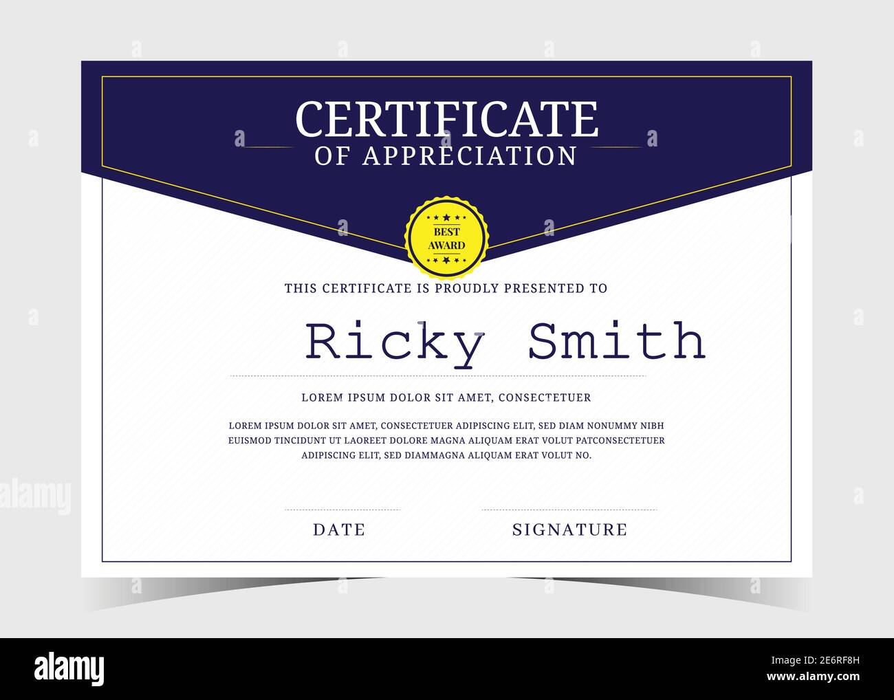 Certificate template in elegant black colours. Certificate of For Employee Anniversary Certificate Template
