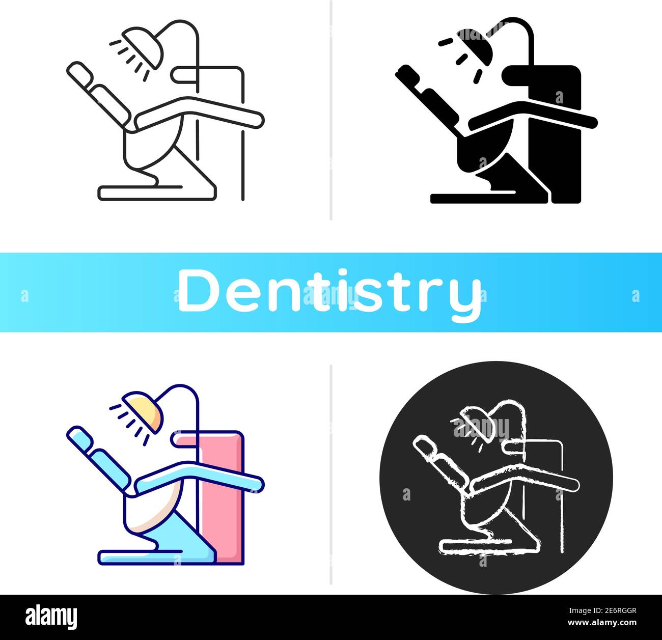 Dentist chair icon Stock Vector