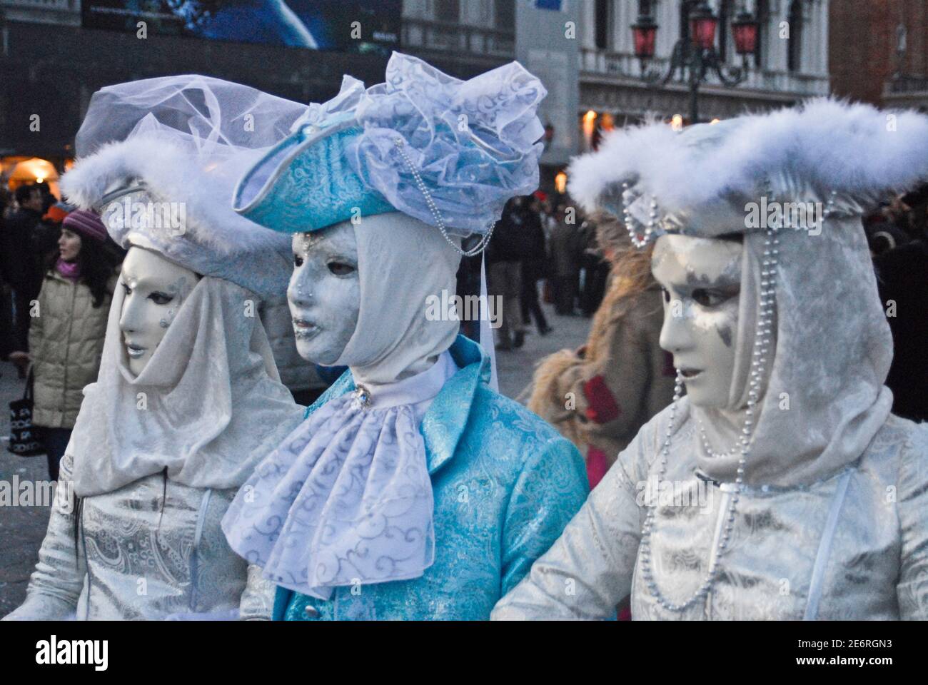 Carnival of Venice: masks and costumes. Italy Stock Photo