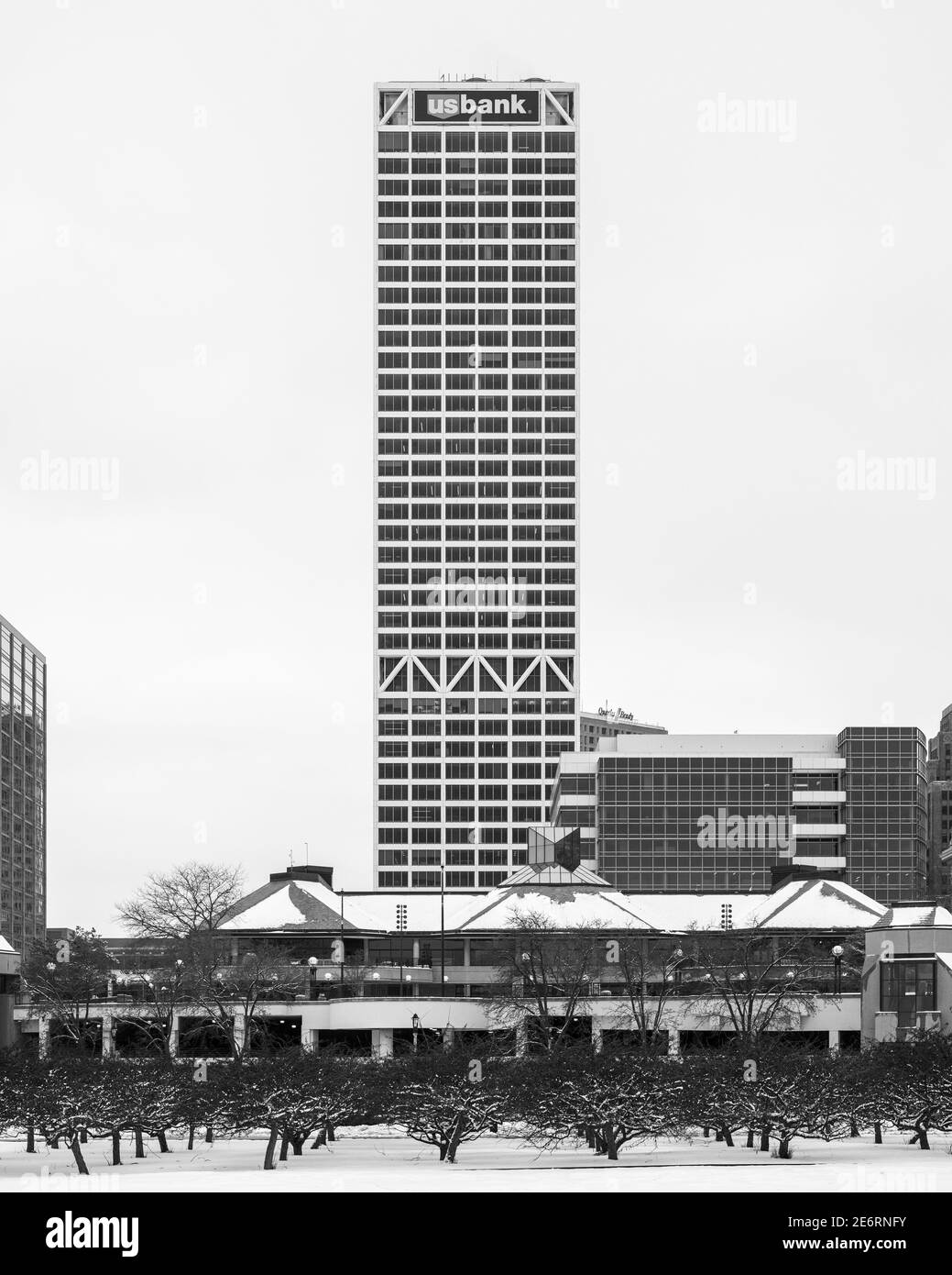 US Bank building designed by Skidmore, Owings, and Merrill Stock Photo