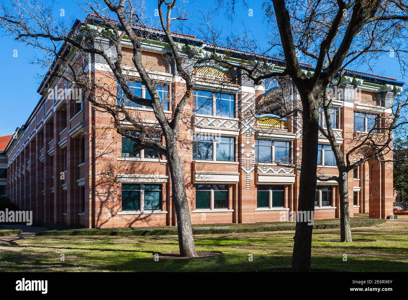 Duncan Hall at Rice University designed by John Outram Stock Photo