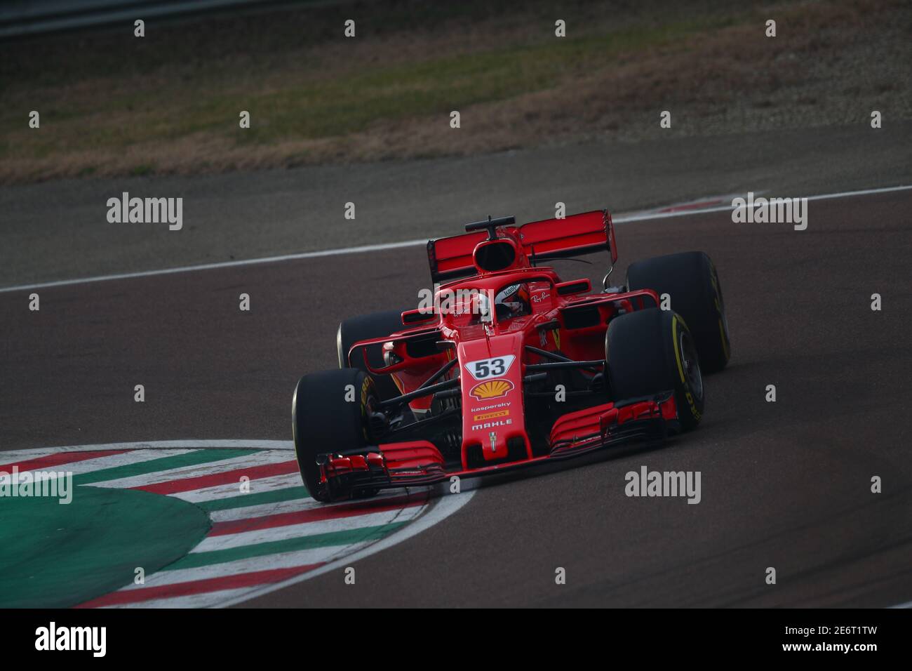 Callium Ilott, Ferrari Driver Accademy drive the Ferrari SF71H in