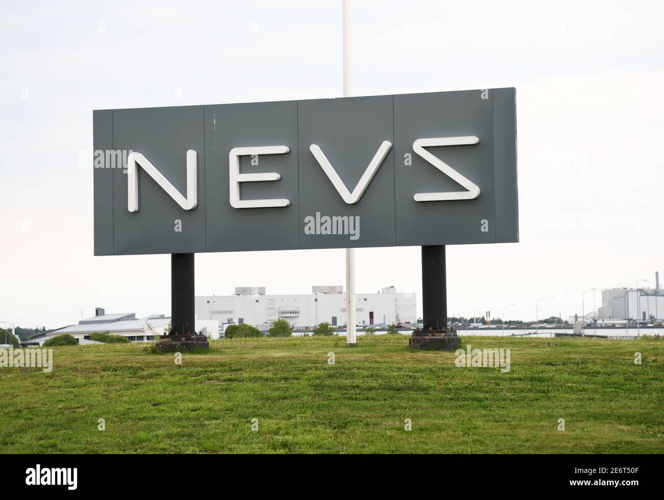 TROLLHÄTTAN, SWEDEN- 25 JUNE 2019:Nevs in Trollhättan. National Electric Vehicle Sweden AB is a Swedish developer of electric vehicles. Stock Photo