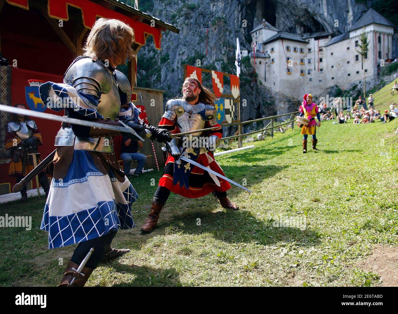 Dressed As Medieval Knights Fight High Resolution Stock Photography and  Images - Alamy