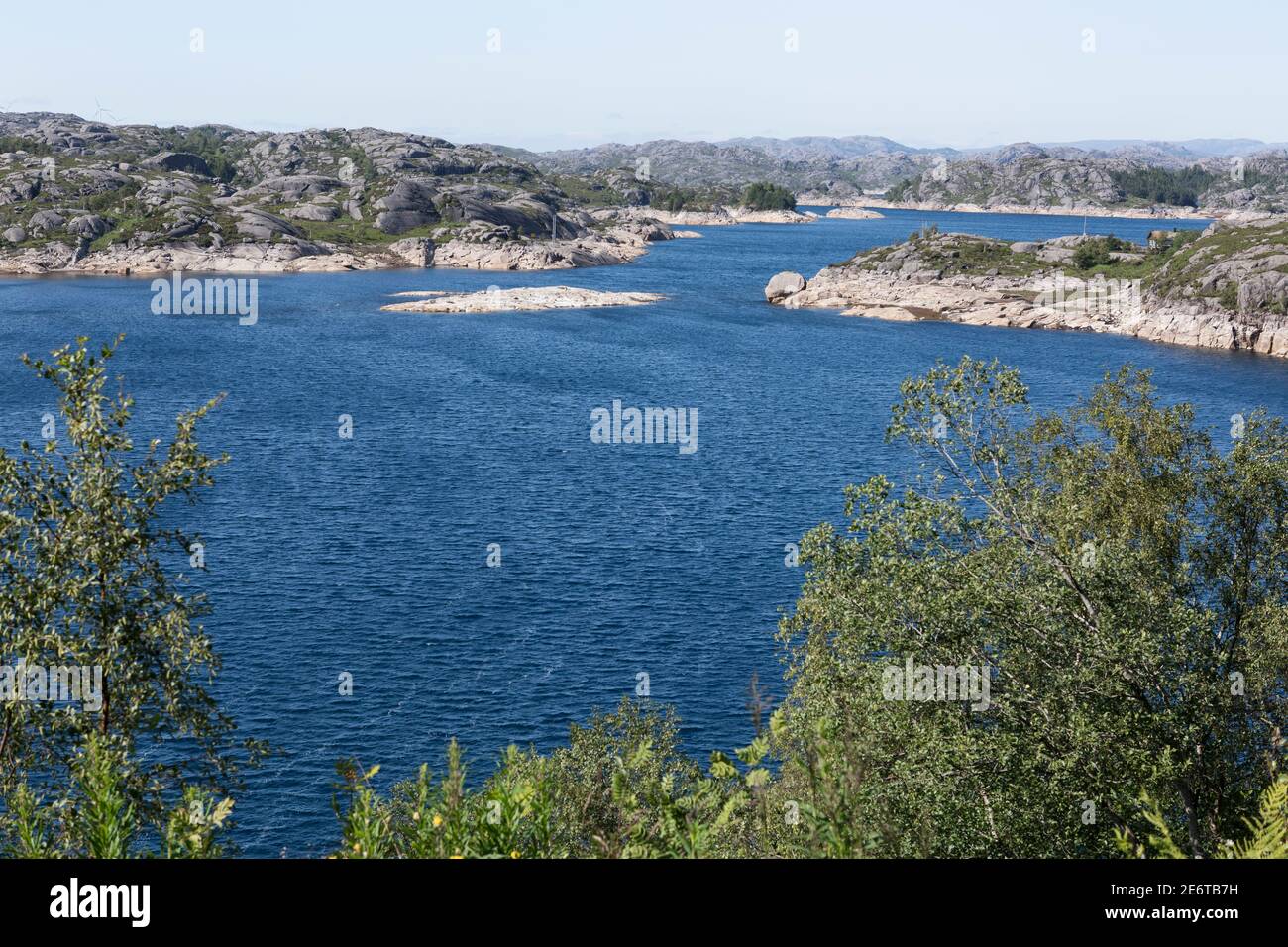 Lake Spjodevatnet in Southern Norway Stock Photo