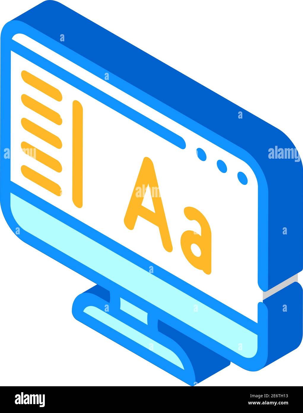 Isometric fonts hi-res stock photography and images - Alamy