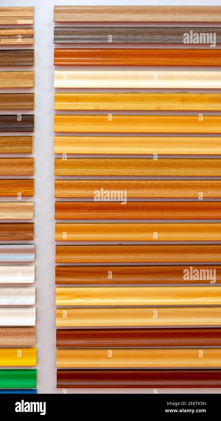 Wooden Laminate Flooring Molding and Transitions Trim Stock Photo Alamy
