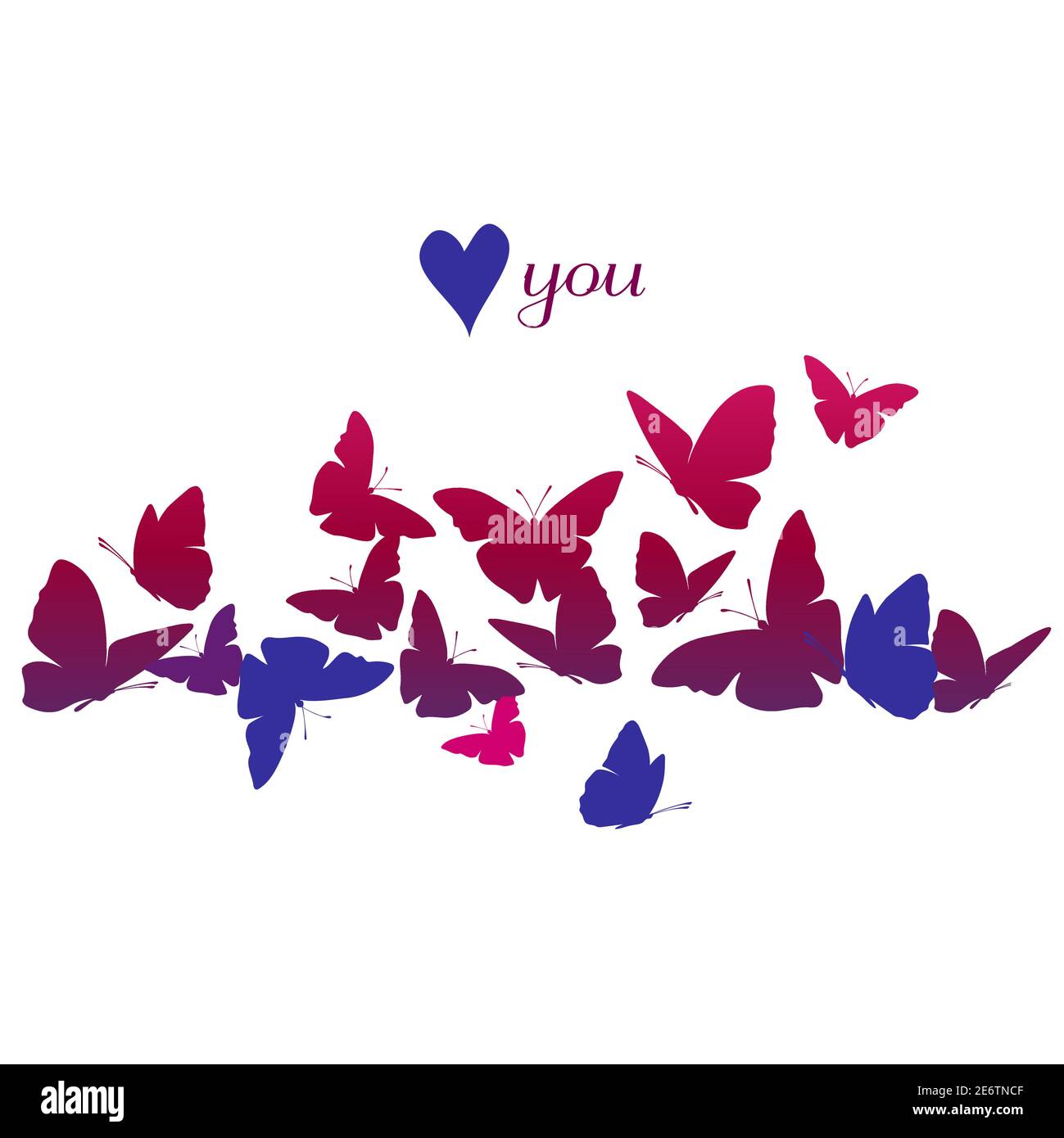 Butterfly background. Silhouette illustration Stock Vector Image & Art