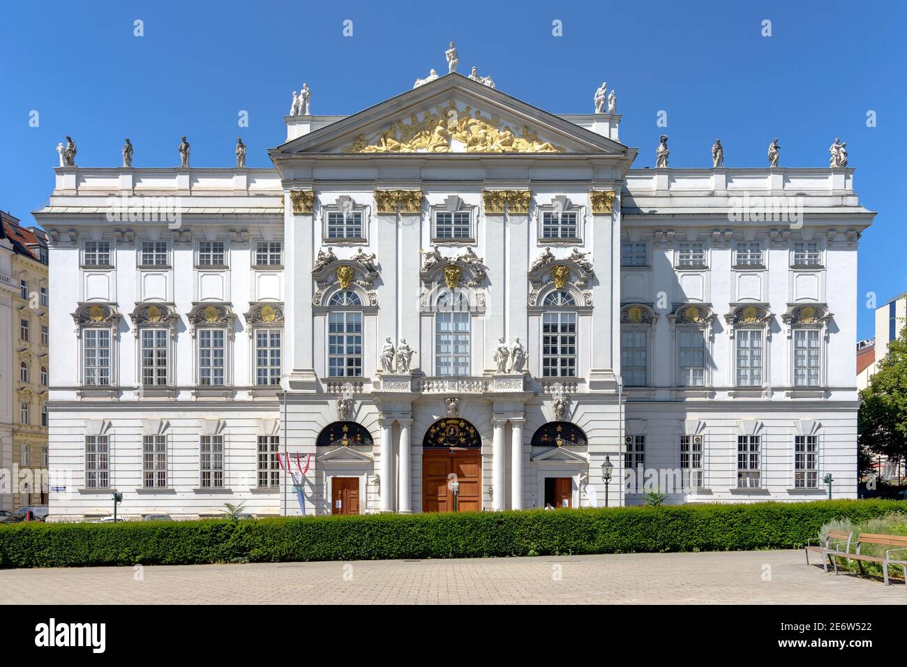 The Federal Ministry of Justice of Austria, located in the Trautson Palace in Vienna Stock Photo