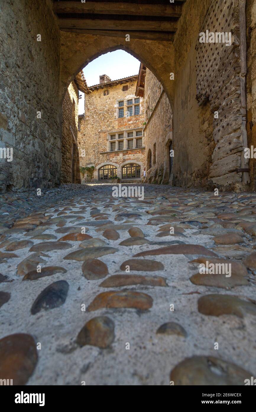 France, Ain, the medieval village of P?rouges, labeled Les Plus Beaux ...