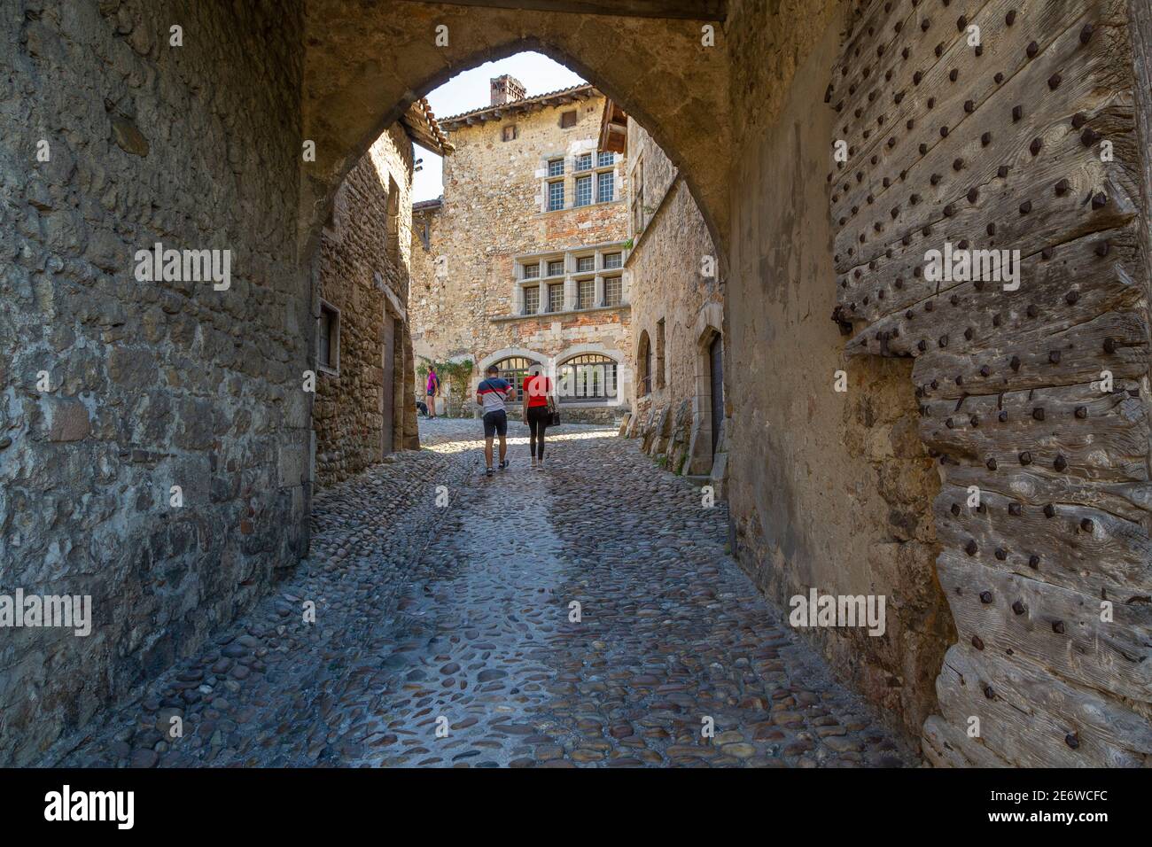France, Ain, the medieval village of P?rouges, labeled Les Plus Beaux ...