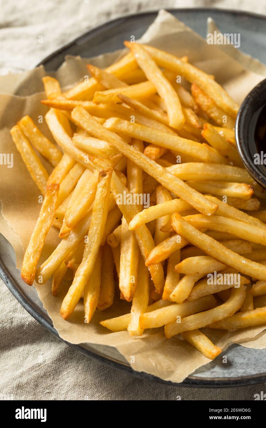 Homemade Malt Vinegar French Fries with Sea Salt Stock Photo Alamy