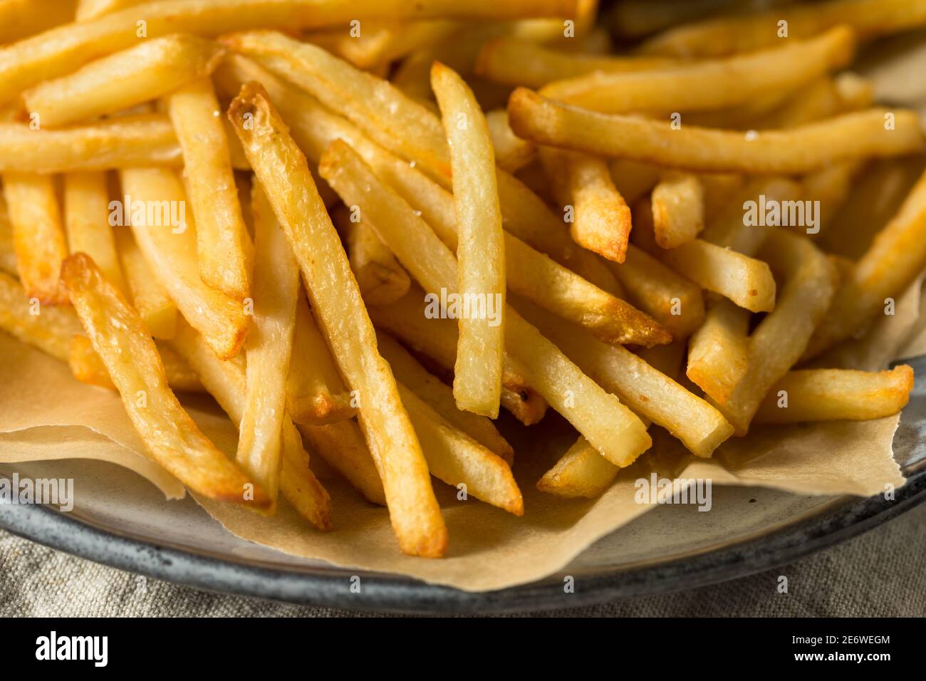 Homemade Malt Vinegar French Fries with Sea Salt Stock Photo Alamy