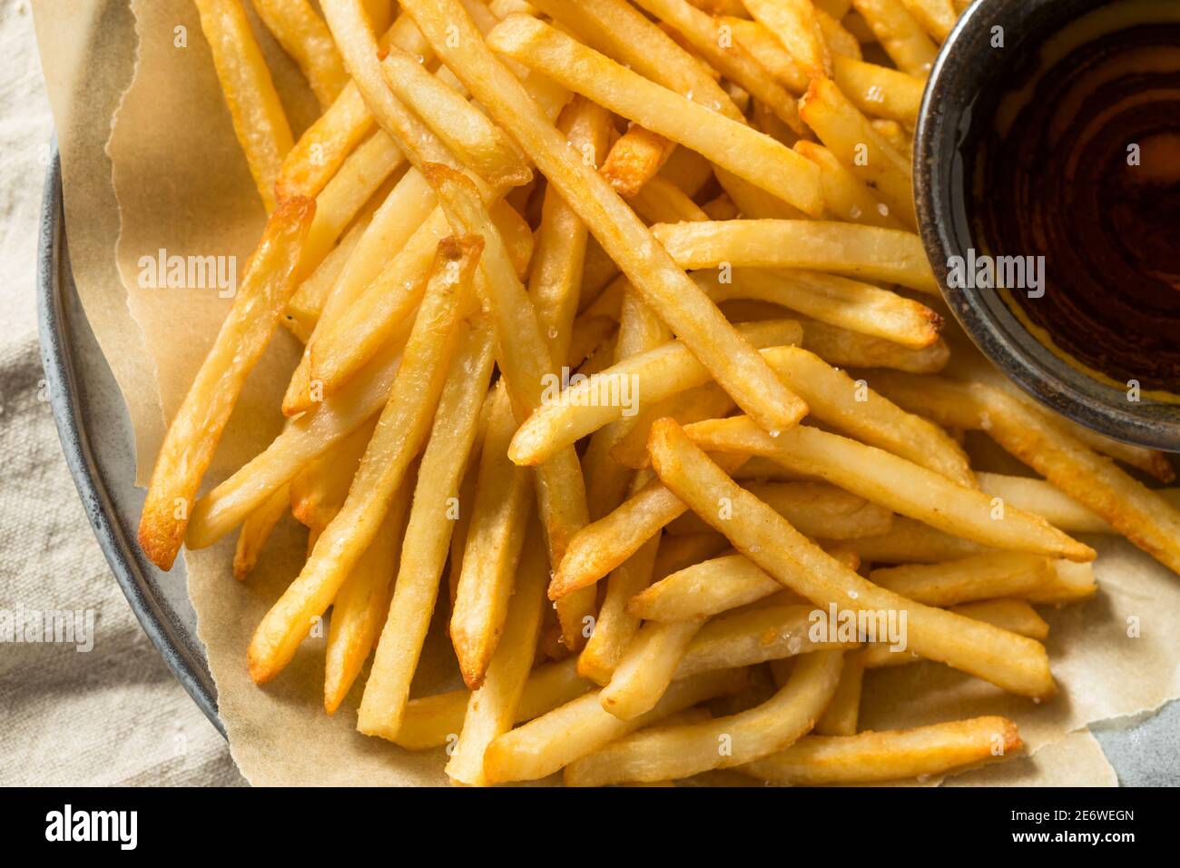 Homemade Malt Vinegar French Fries with Sea Salt Stock Photo Alamy