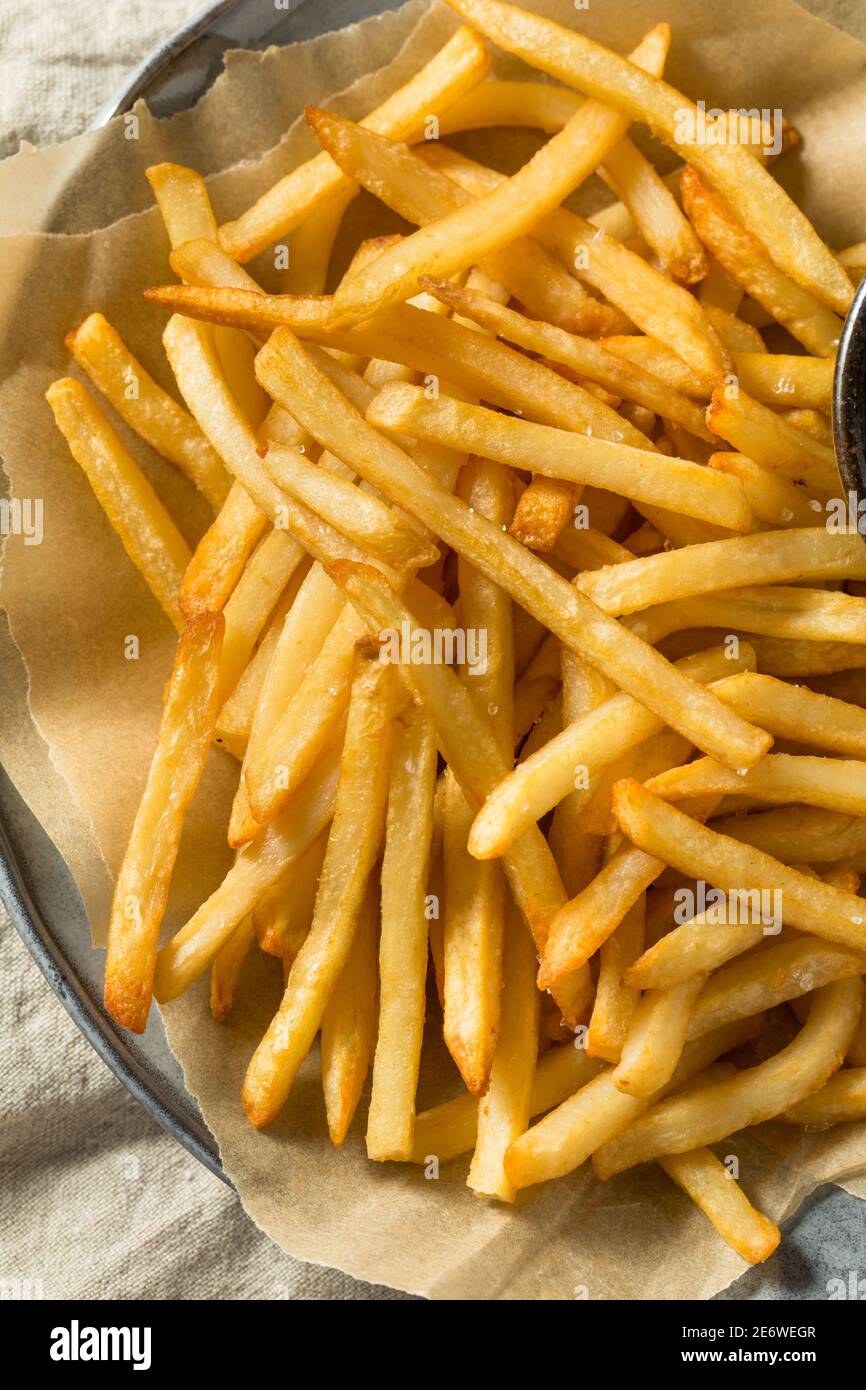 Homemade Malt Vinegar French Fries with Sea Salt Stock Photo Alamy