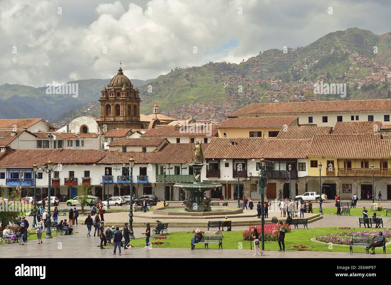 Peru Cusco Plaza De Armas Stock Photo Alamy peru-cusco-plaza-de-armas-stock-photo-alamy