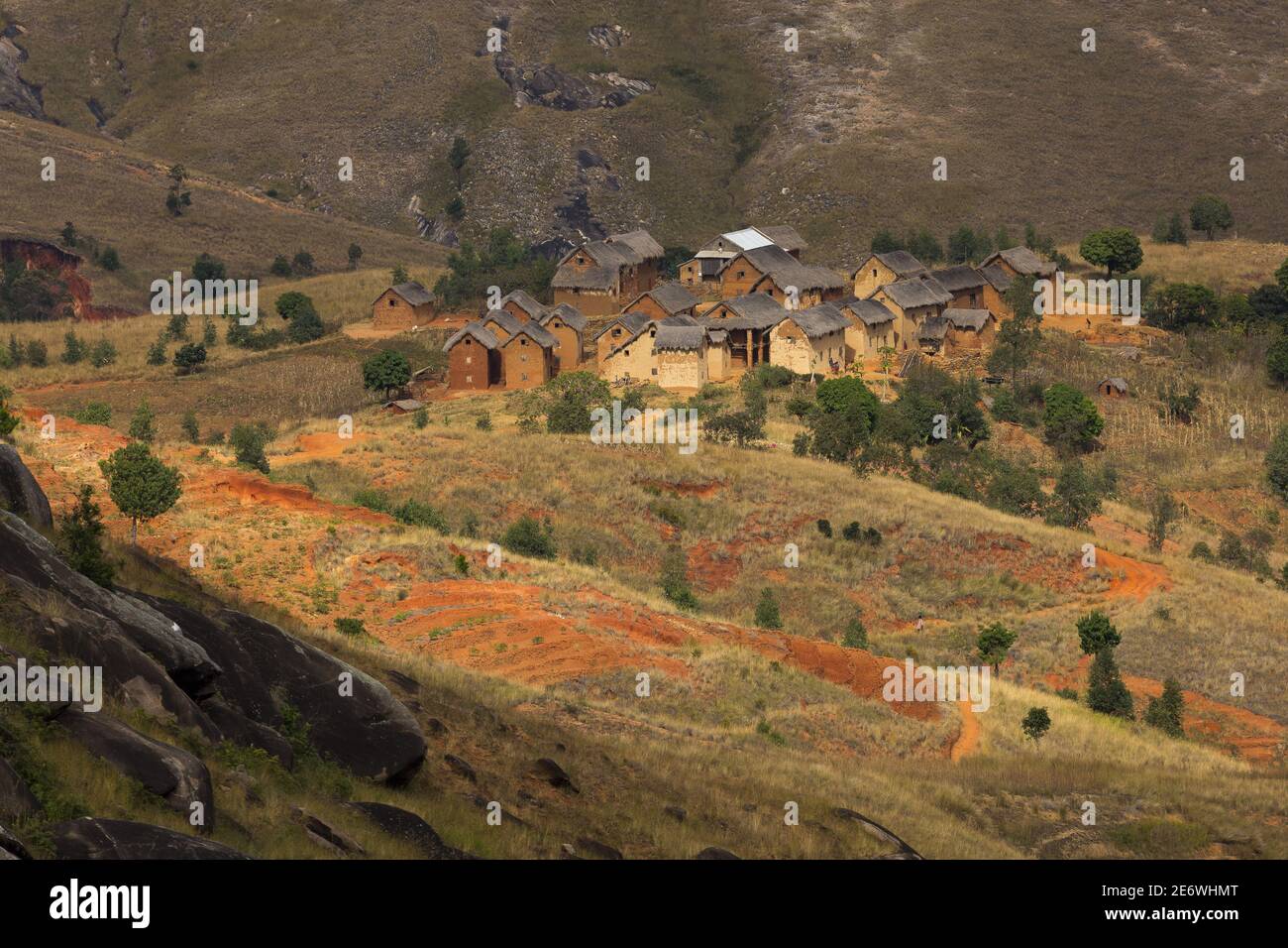Madagascar, Haute Matsiatra region, the National Highway 7 Stock Photo