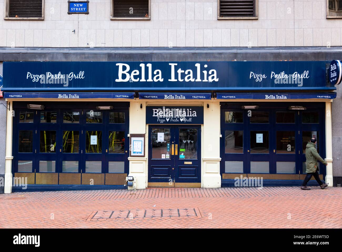 Bella Italia restaurant, closed due to coronavirus, UK Stock Photo