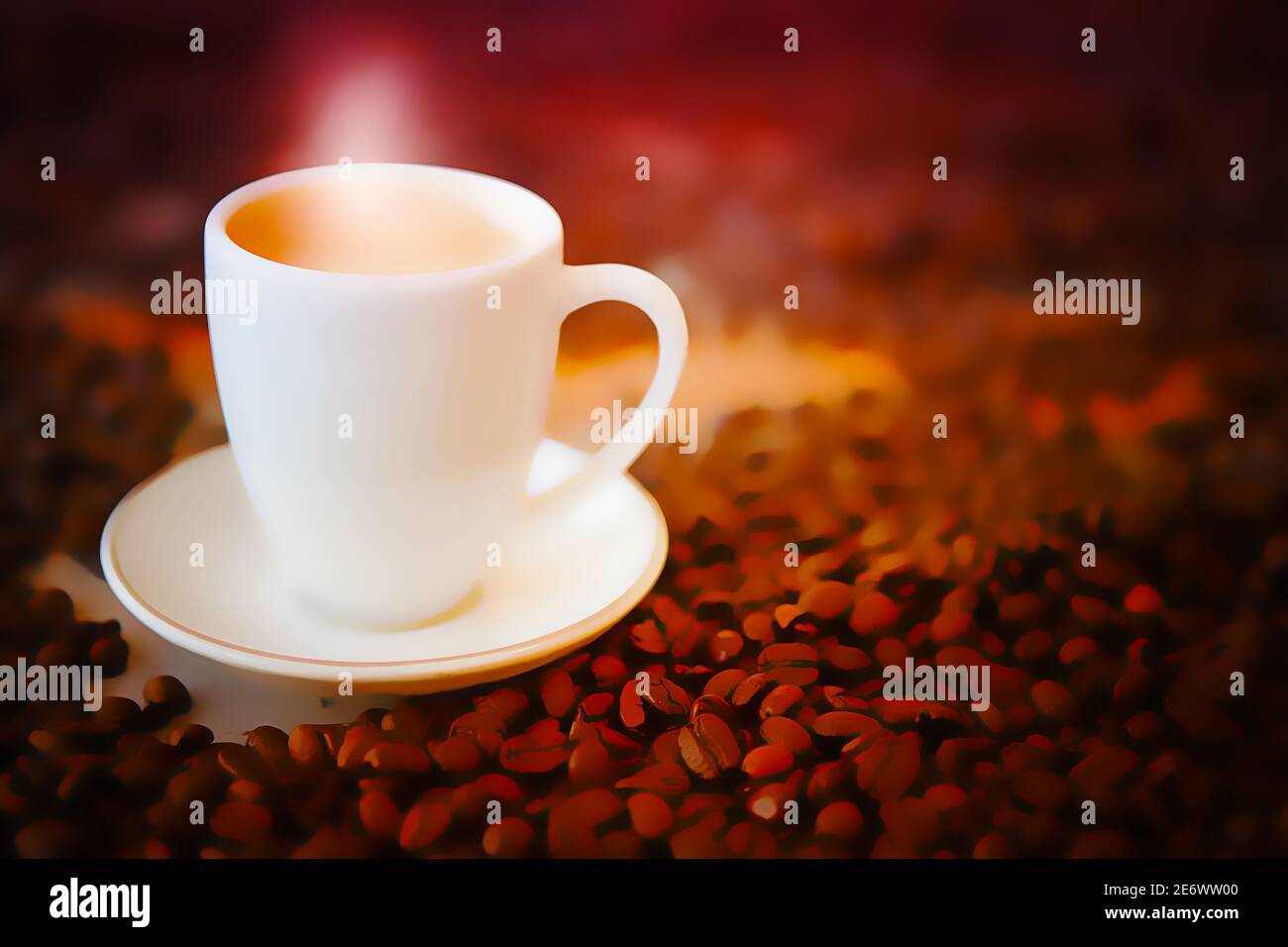 Cup of Delta coffee Portugal Stock Photo - Alamy