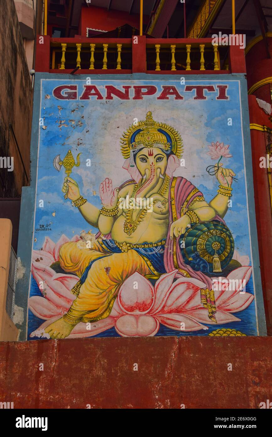 Ganpati, Varanasi, India Stock Photo