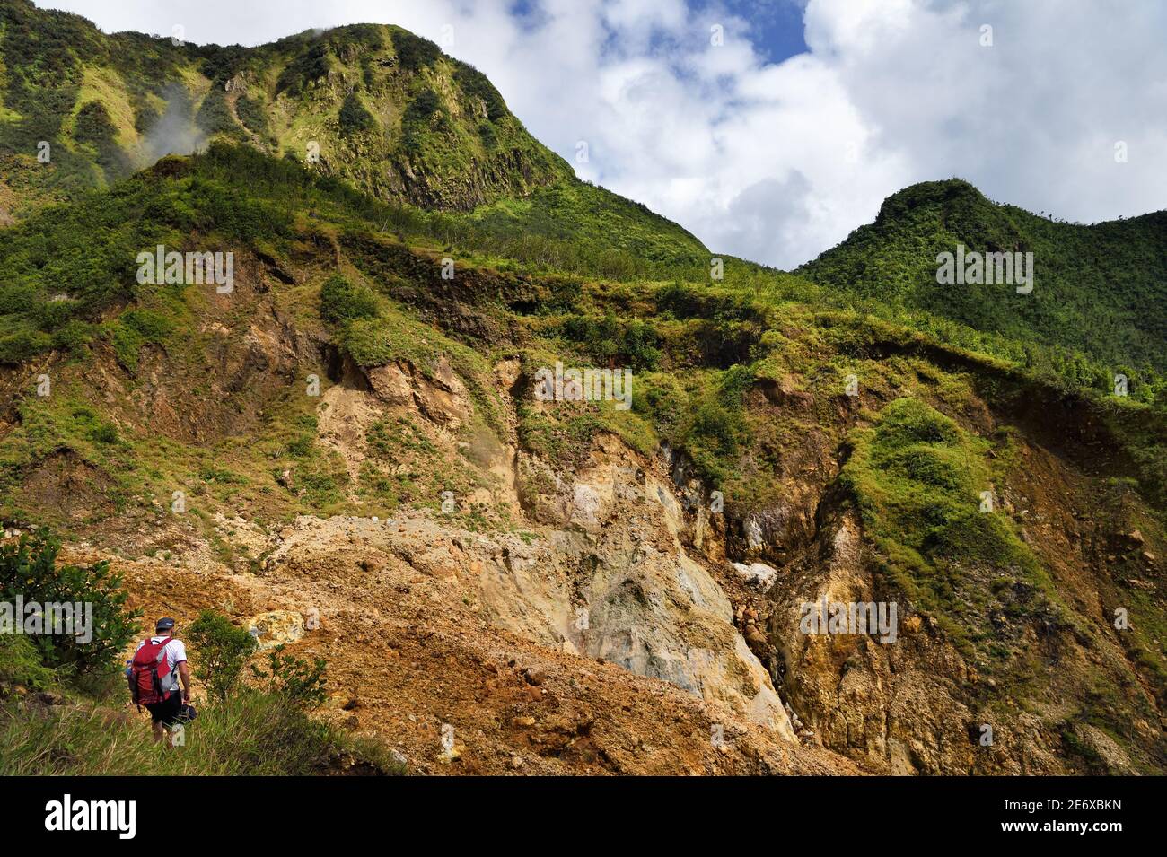 Caribbean, Dominica Island, Castle Bruce, Morne Trois Pitons National ...