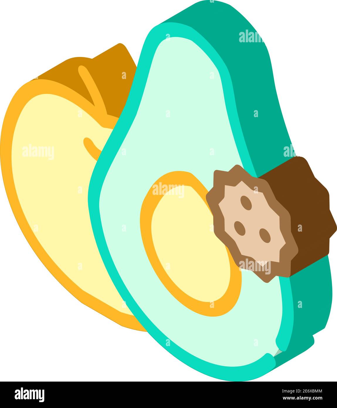 fruits and vegetables allergy isometric icon vector illustration Stock