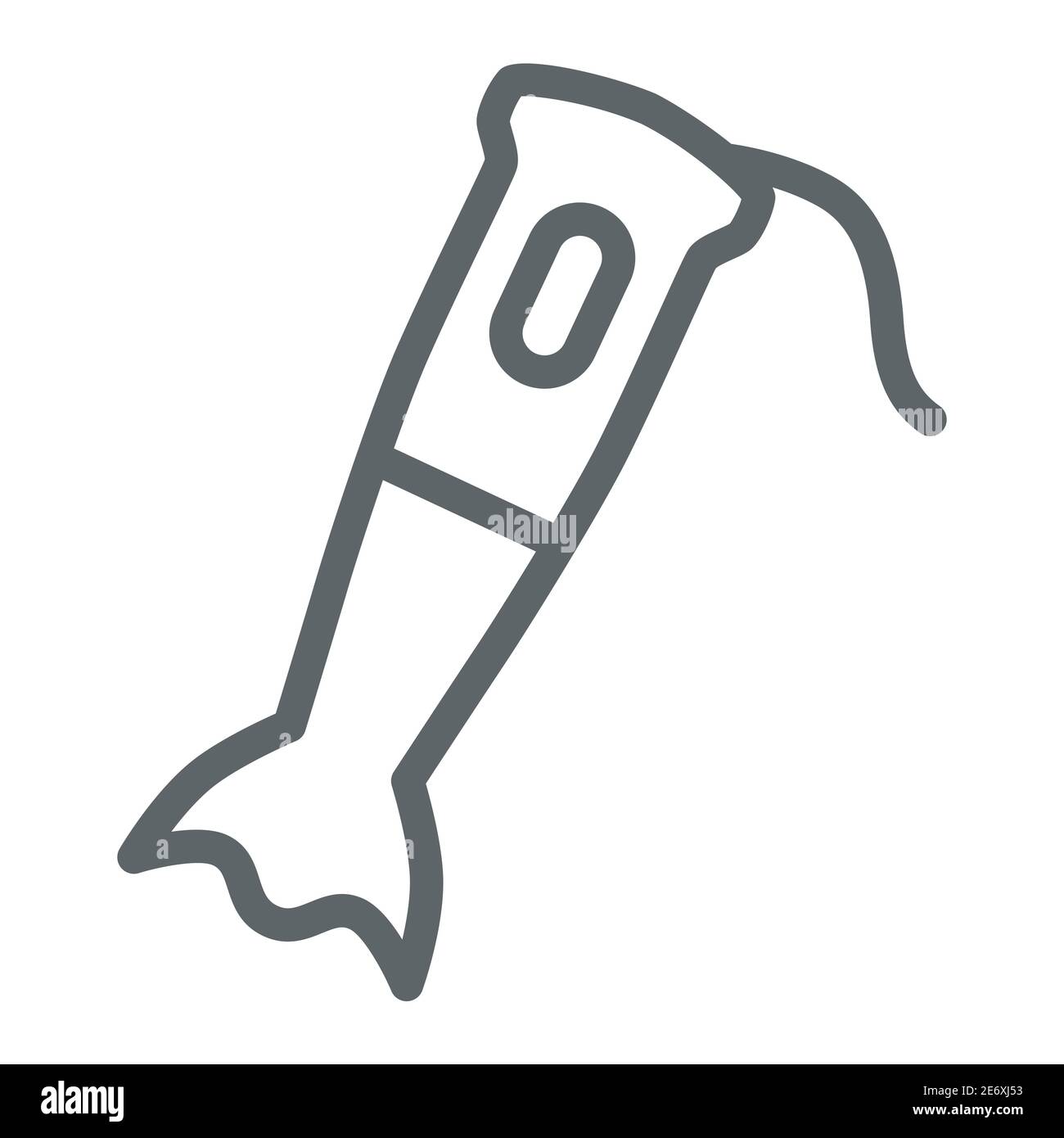 Blender line icon, Kitchen appliances concept, hand blender sign on