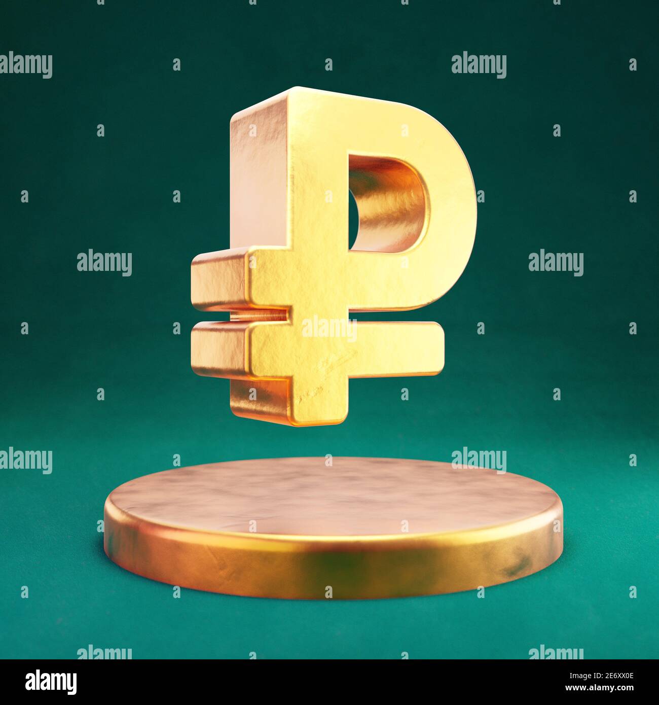 Gold ruble logo hi-res stock photography and images - Alamy