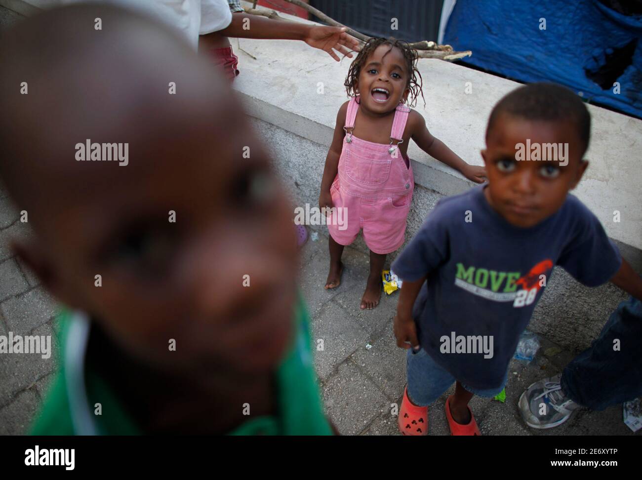Haitian children play hi-res stock photography and images - Alamy