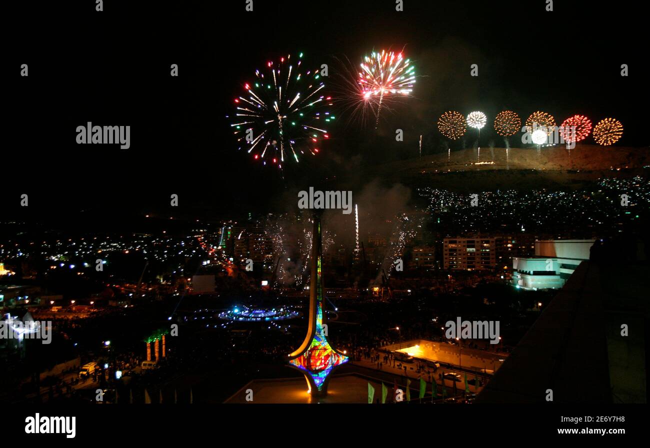 Damascus syria fireworks hires stock photography and images Alamy