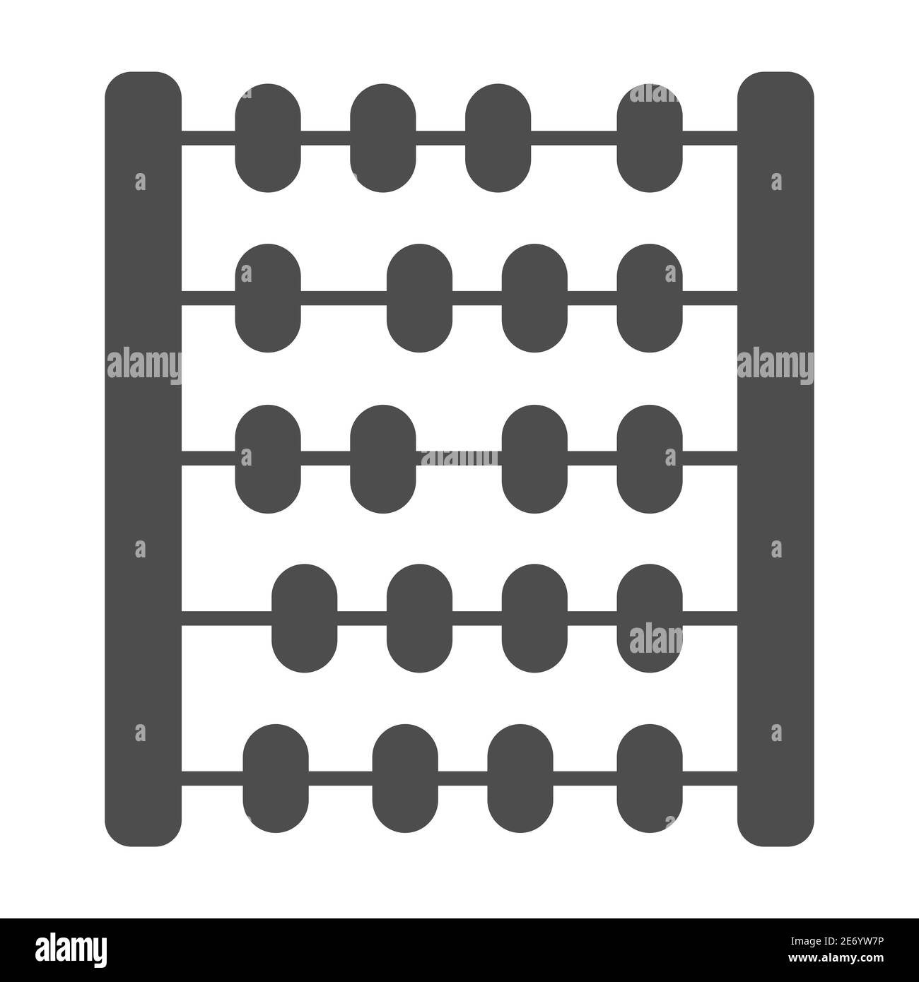 Abacus solid icon, education and school concept, School abacus sign on ...