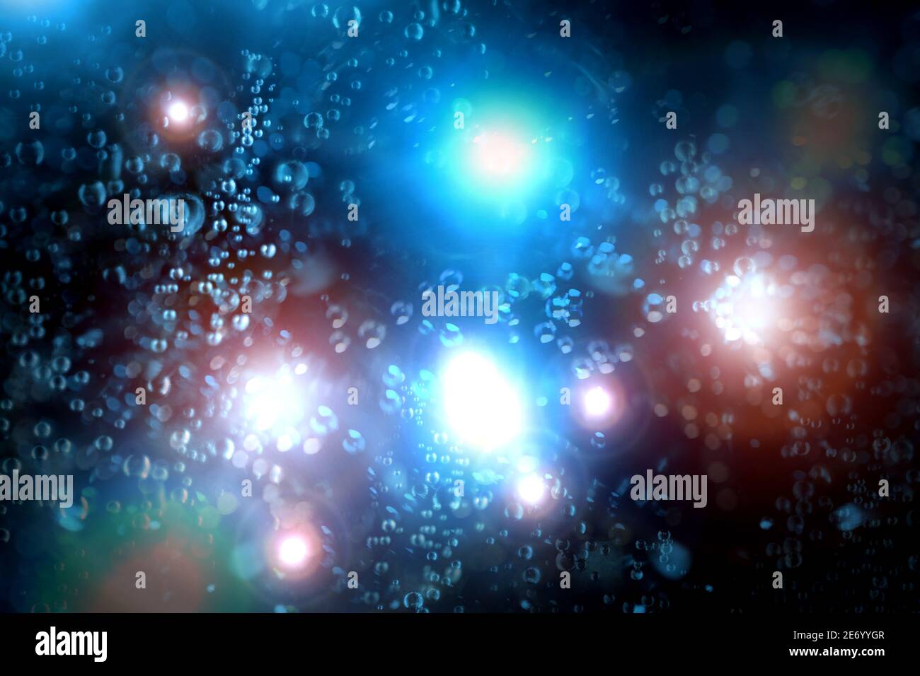 Abstract closeup underwater bubbles floating background 3D illustration ...