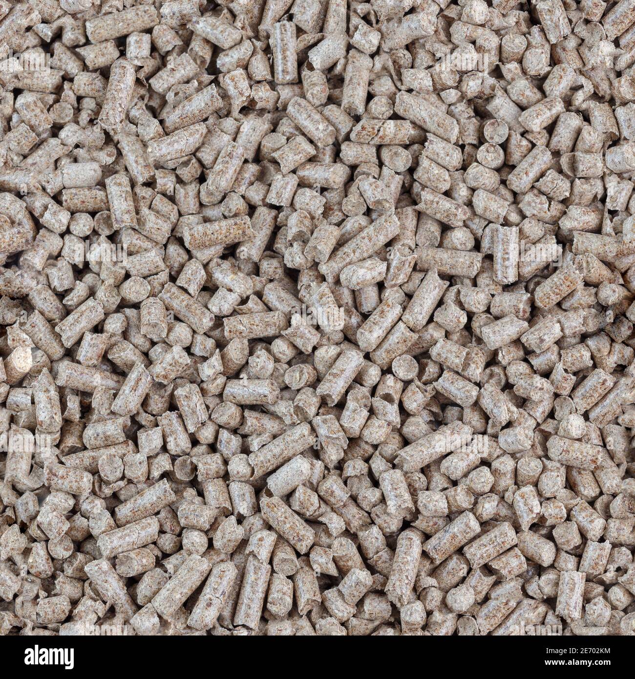 Compressed wooden sawdust pellets seamless texture and background