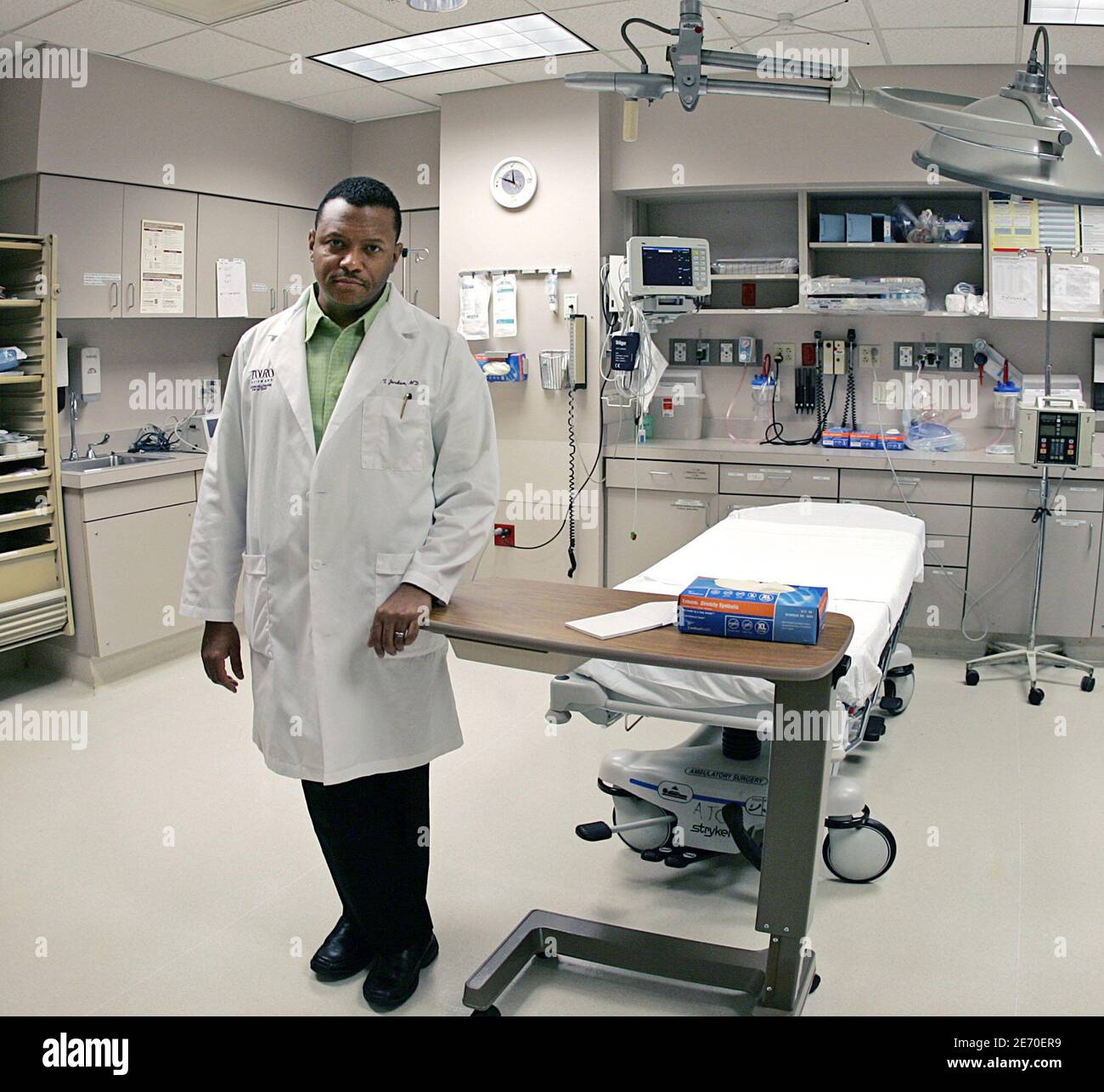 Medical Director of Emergency Medicine Dr. Kevin Jordan poses in one of