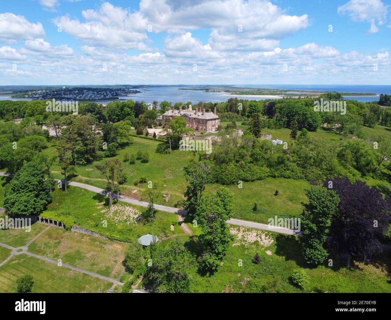 Historic mansion Castle Hill on the Crane Estate was built in 1926 with