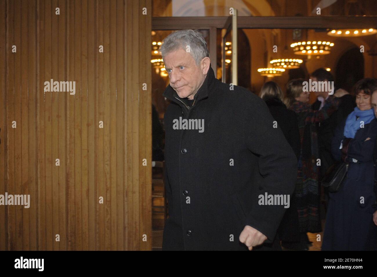 Sent George Beller French actor Georges Beller attends the funeral of French agent Anita ...