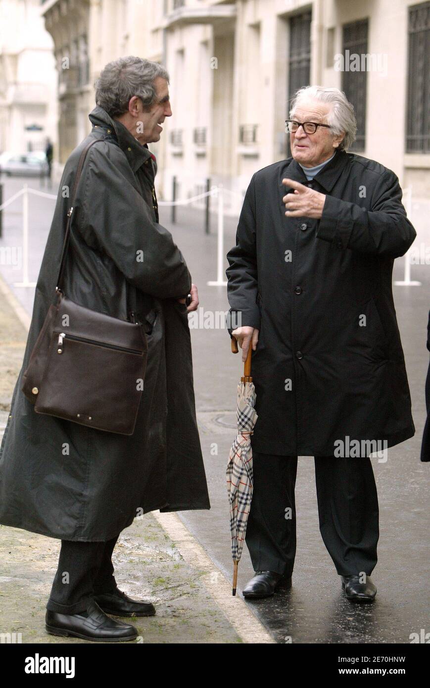 Jean-Pierre Tarot, former doctor of Francois Mitterrand and Roland Dumas  attend the 11th anniversary of former president Francois Mitterrand's death  by unveiling a plaque in Paris, France, on January 8, 2007. Photo