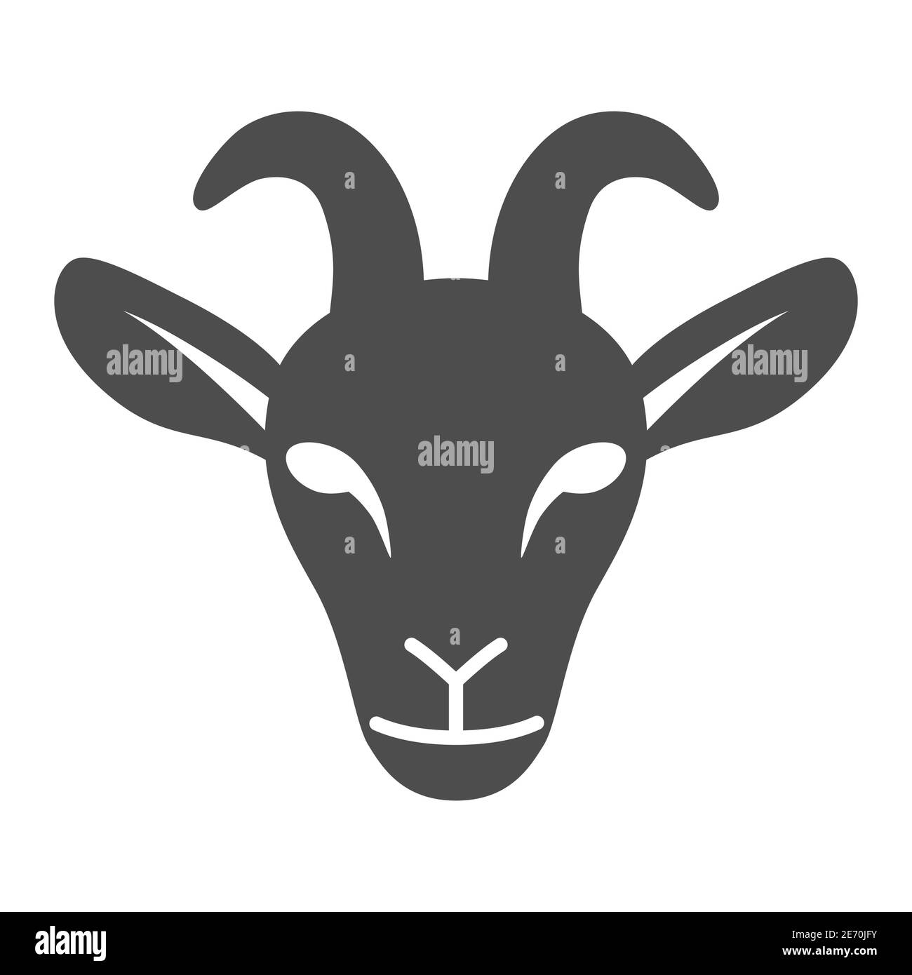 Goat Head Solid Icon Livestock Concept Nanny Goat Head Sign On White Background Goat Face Icon In Glyph Style For Mobile Concept And Web Design Stock Vector Image Art Alamy