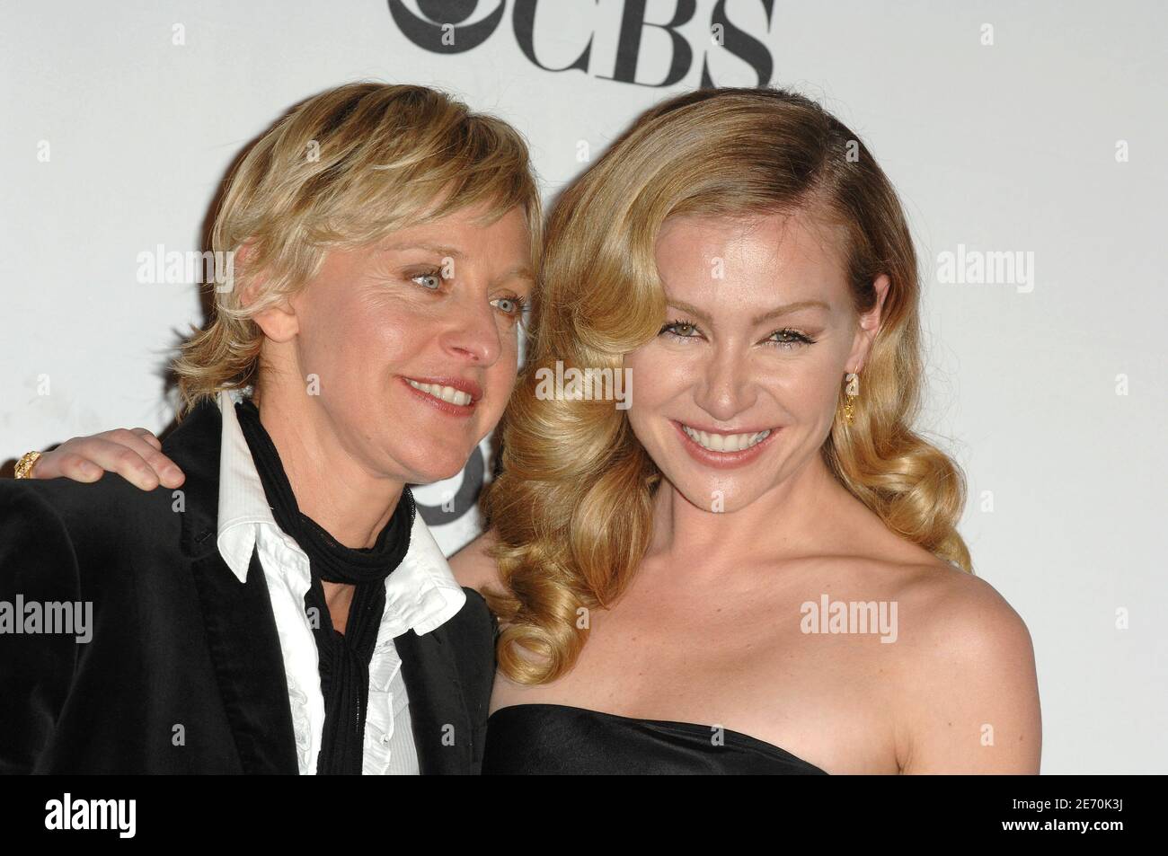 Ellen DeGeneres and Portia de Rossi attend the 33rd Annual People's Choice  Awards held at the, image size:1300x953