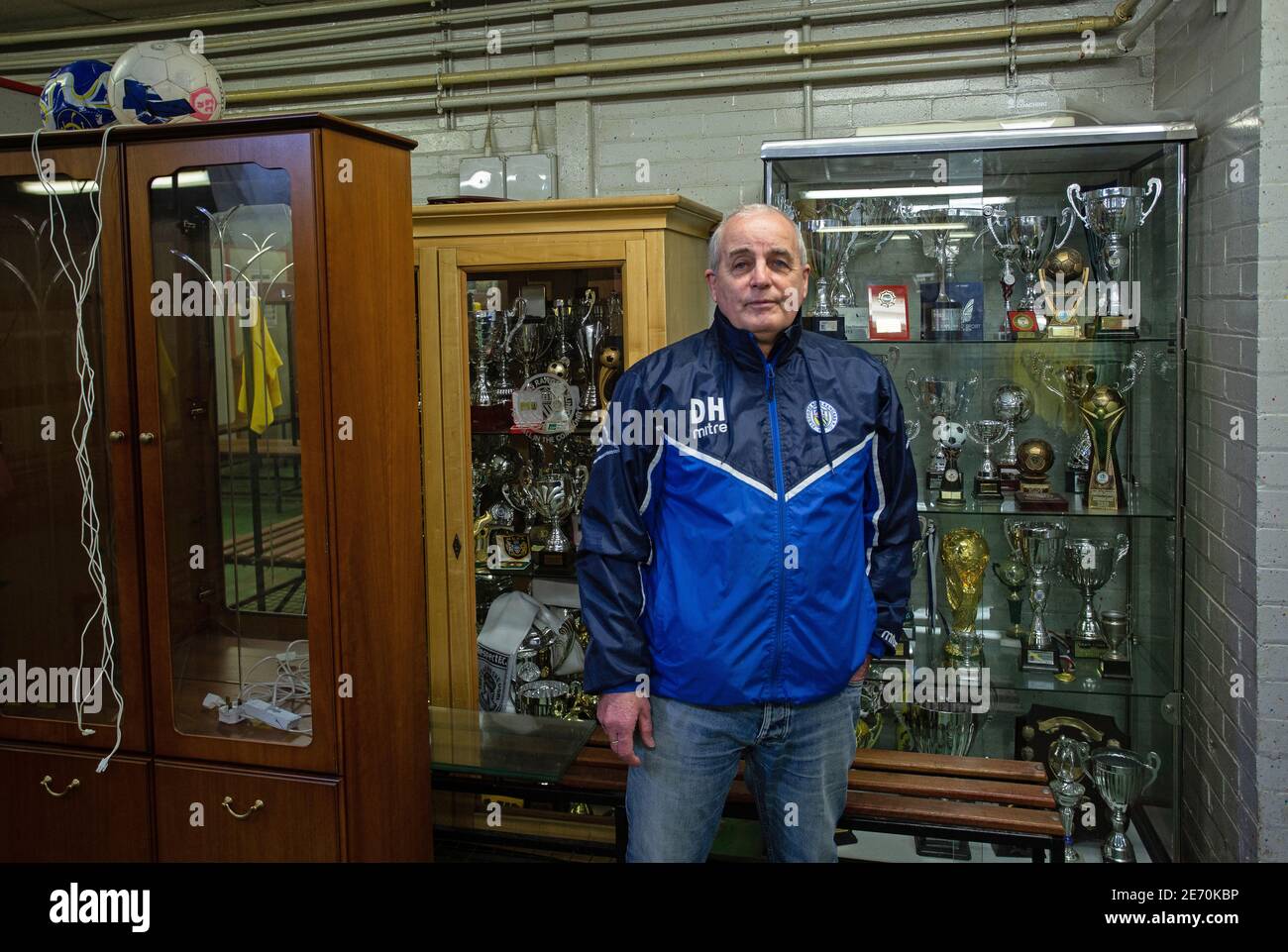 Dave Horrocks, his first football coach at Fletcher Moss Rangers Soccer