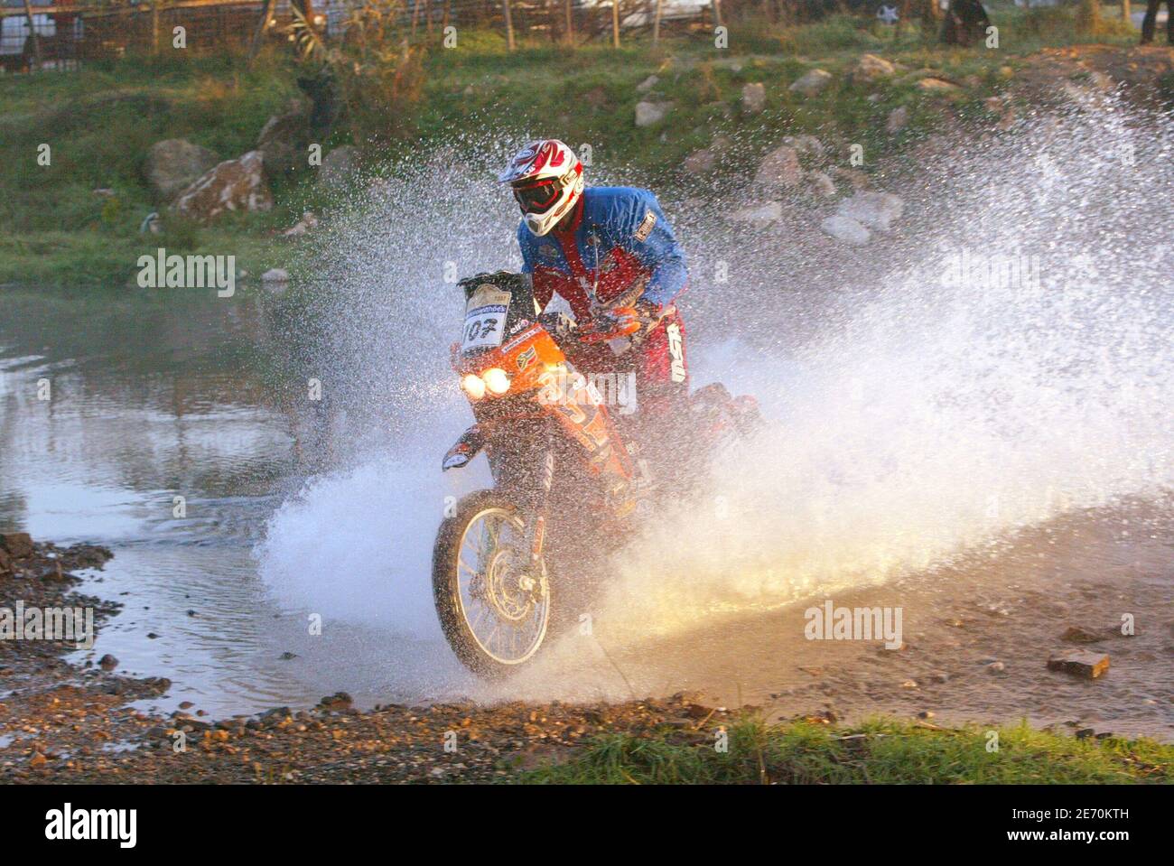 File picture of South Africa's motorcyclist Elmer Symons during the