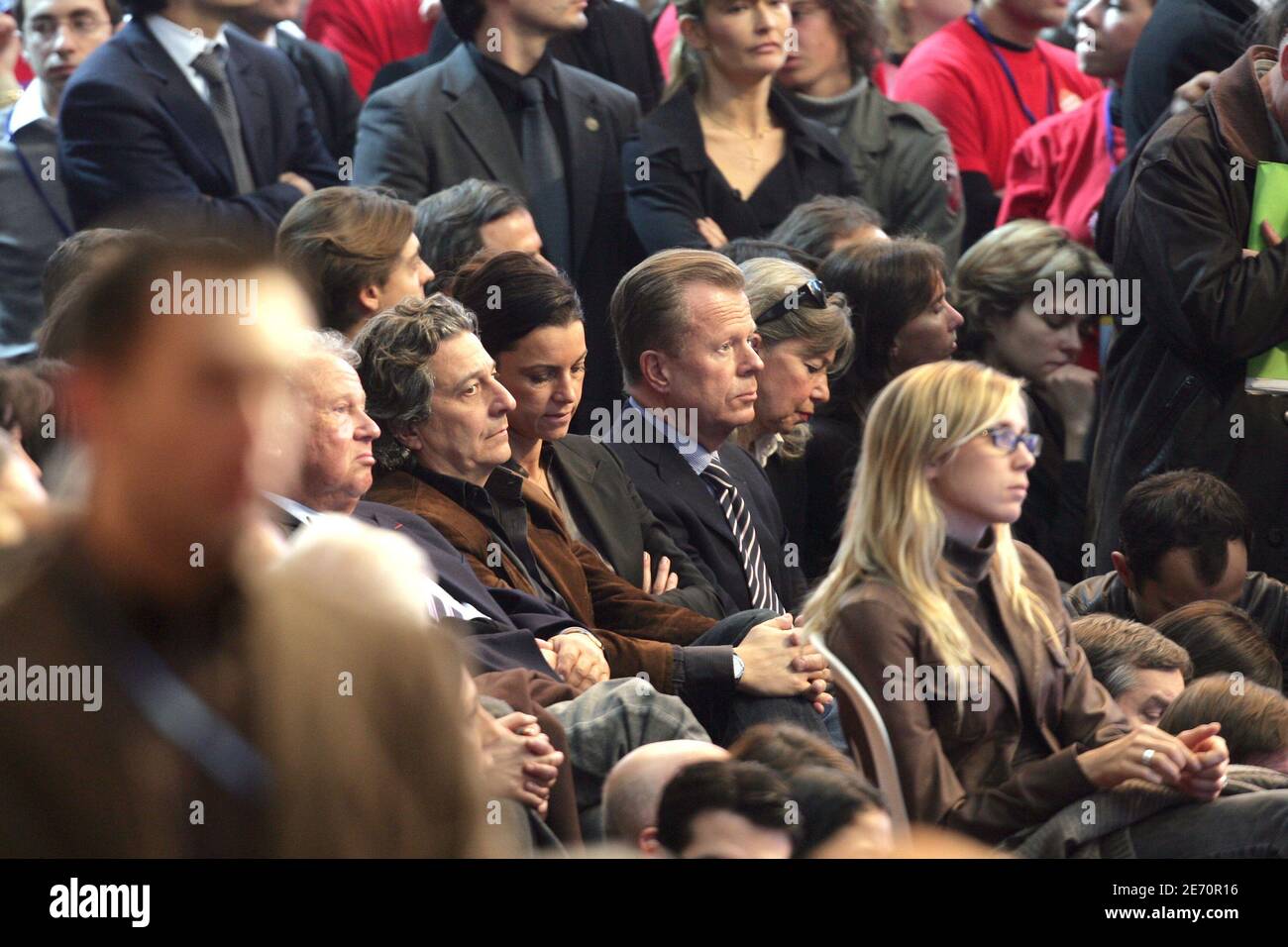 French author Philippe Bouvard and actor Christian Clavier attends the  Official Investiture of Nicolas Sarkozy for Presidential Election on  January 14, 2007 in Paris, France. The centre-right UMP (Union pour un  Mouvement