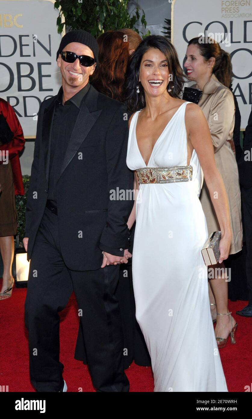 Teri Hatcher and her boyfriend Stephen Kay pose on red carpet of the 64th Annual Golden Globe Awards at the Beverly Hilton hotel in Los Angeles, CA, USA on